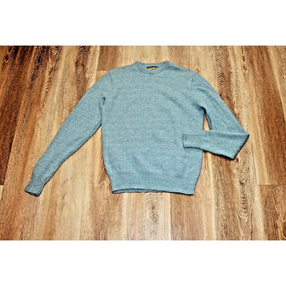 Vintage Sears Men's  Sportswear Crewneck Pullover Sweater Blue Wool X‎ Large